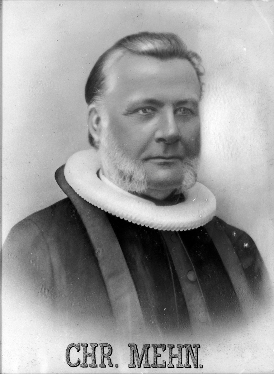 Nils Christian Holm Mehn. Sokneprest i Byneset kirke (kopi)