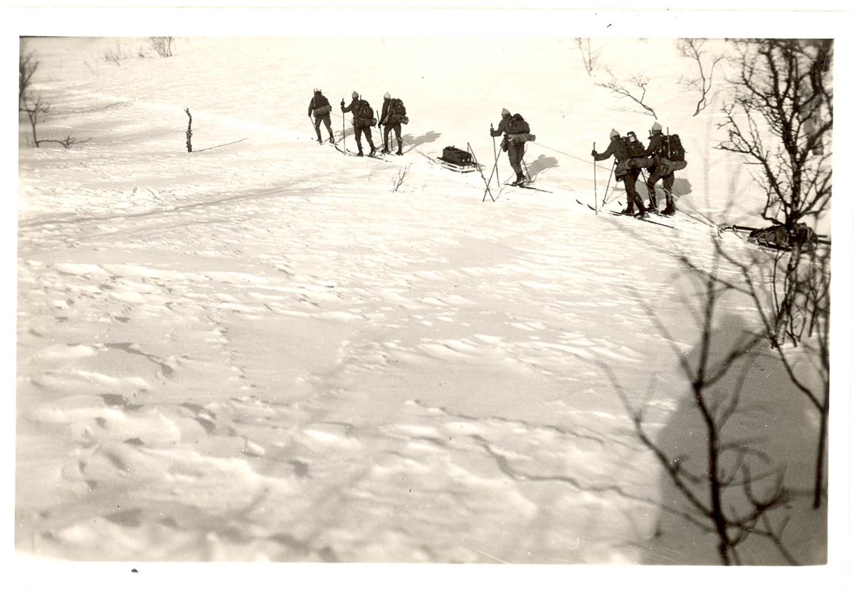 Fjällmarsch, 1940-tal, skidmarsch