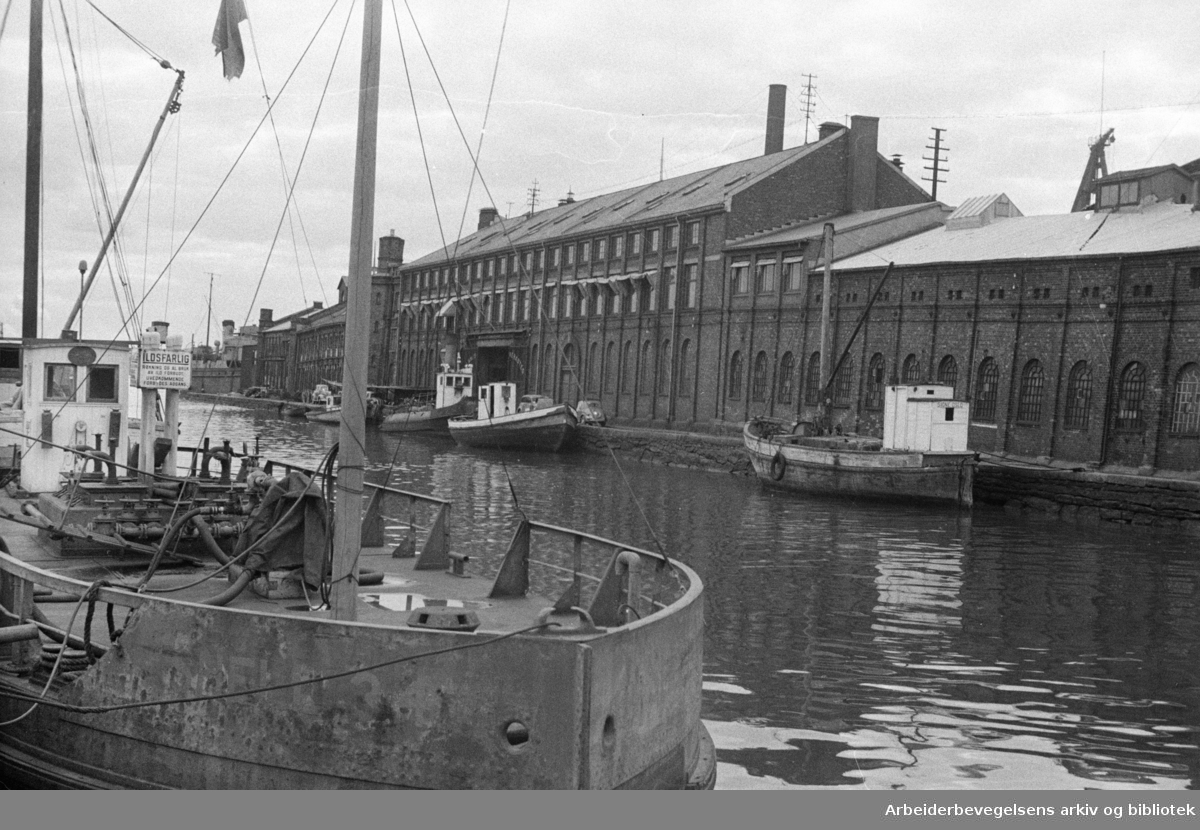 Nylands verksted og Tomtebrygga. 1946