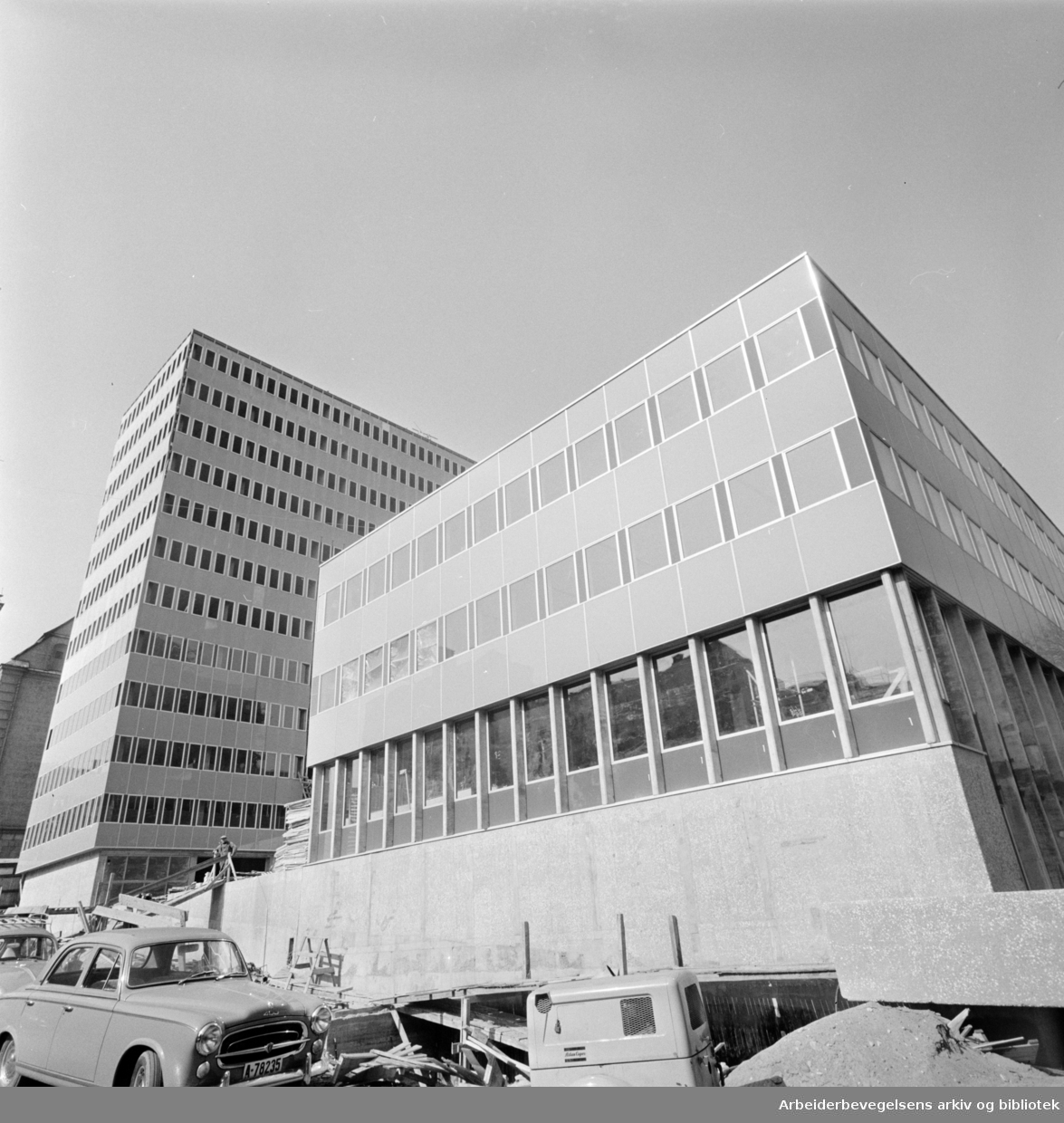 OBOS nybygg på Hammersborg. April 1964.