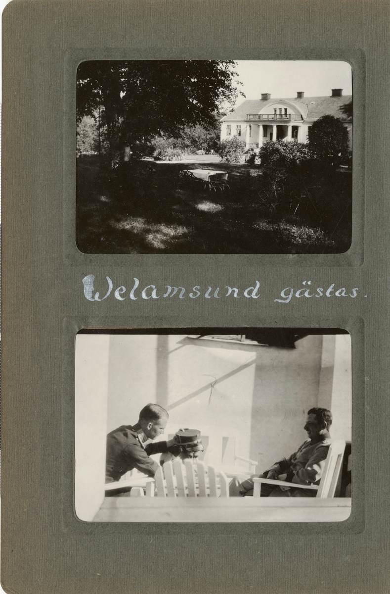 Text i fotoalbum: "Velamsund gästas.".