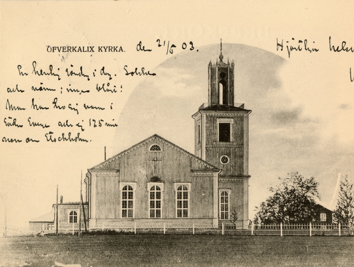 Text i fotoalbum: "Överkalix kyrka."