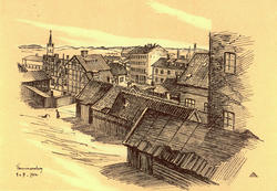 Hammersborg / 9-7-1902 [litografi]