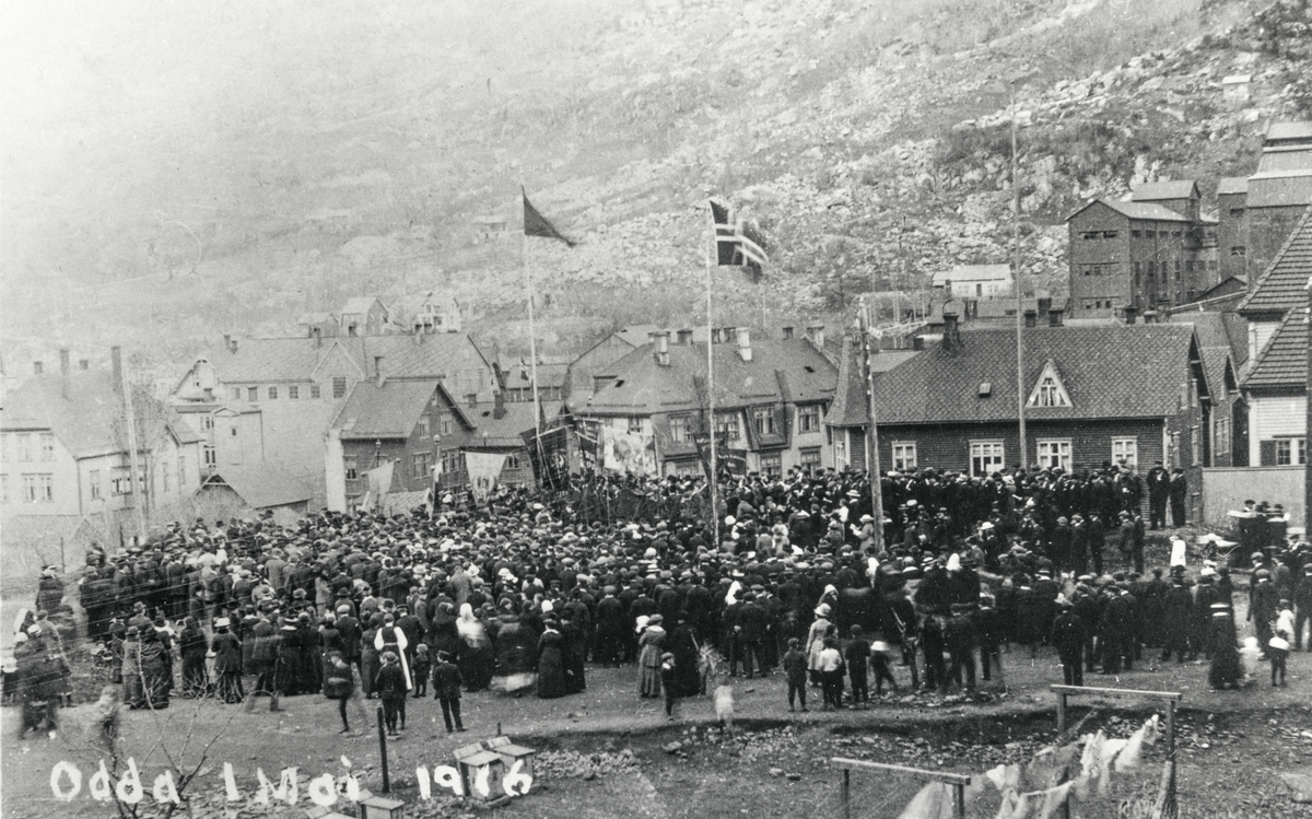 1.mai-tog i Odda i 1916.