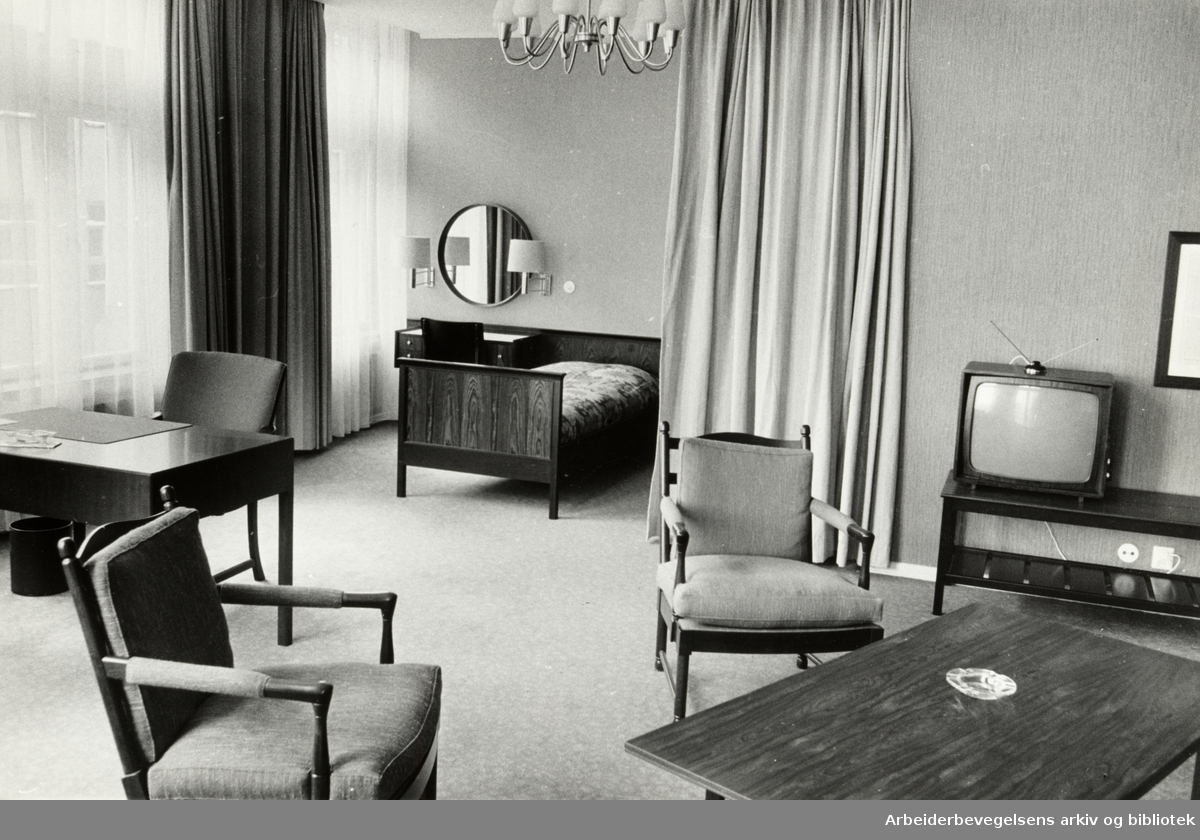 Continental Hotell. Hotellrom. 1966
