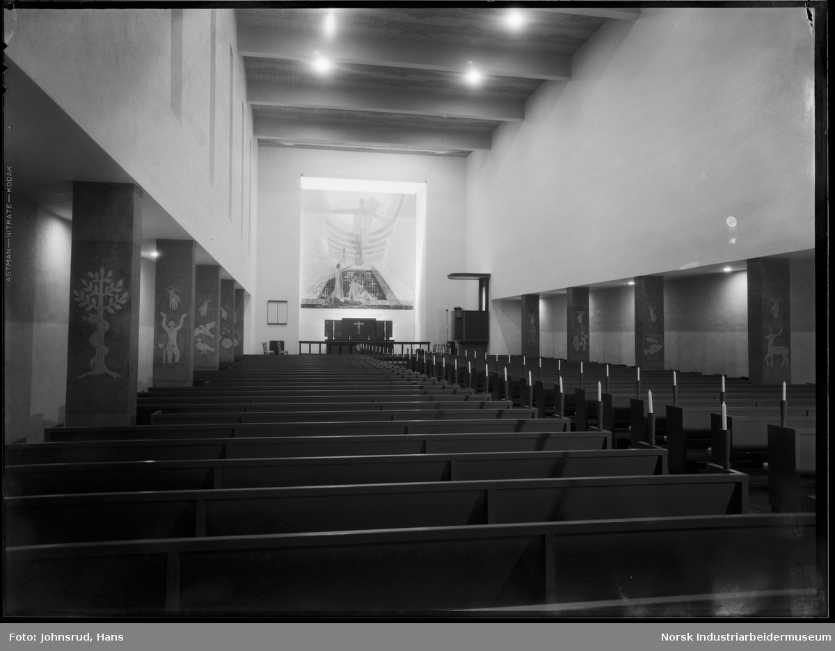 Kirkeinnvielsen av Notodden Kirke 1938, Intriør