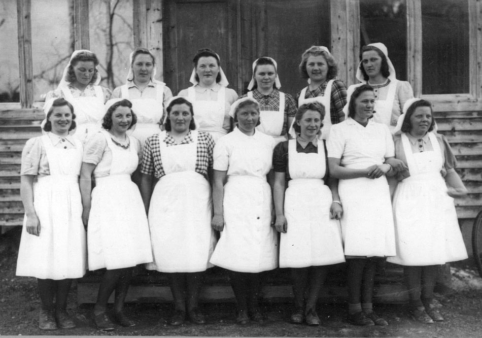 Tynset kommunale husmorskole, 3-mnd. 's kurs, 1945. 