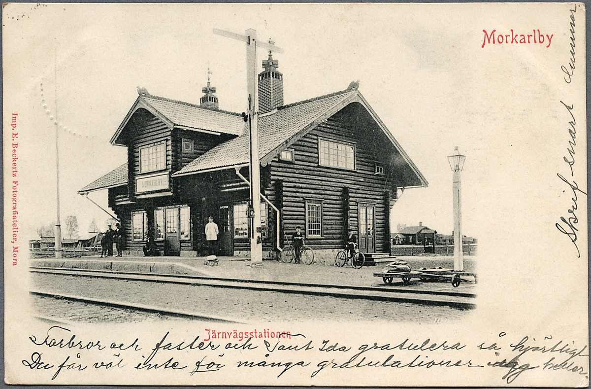 Järnvägsstationen i Morkarlby.