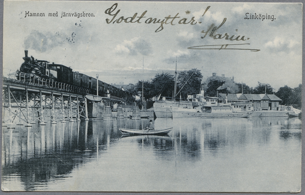 Järnvägsbro i Linköping.