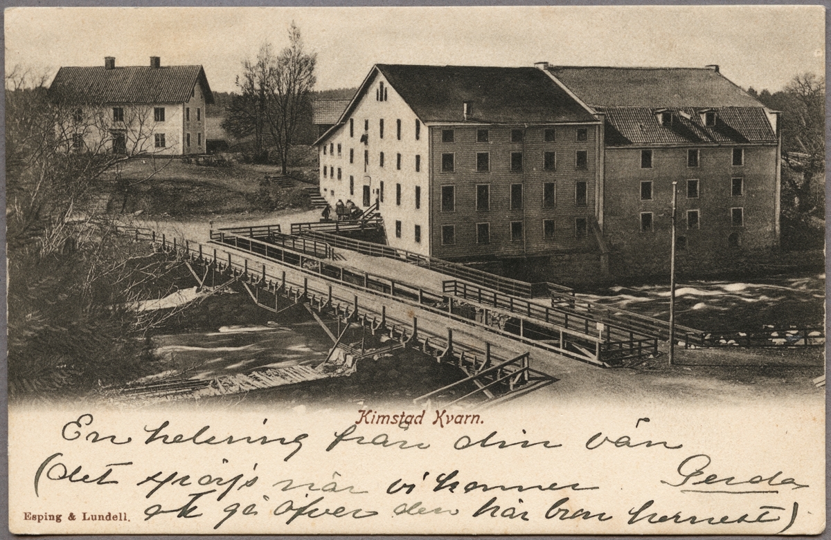 Kimstad Kvarn. - Järnvägsmuseet / DigitaltMuseum