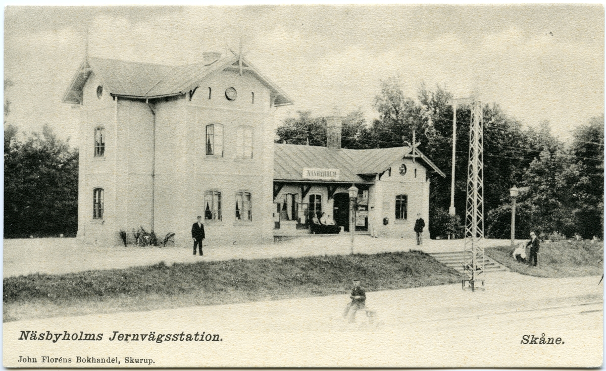 Näsbyholms järnvägsstation.