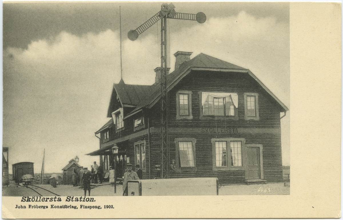 Sköllersta station. - Järnvägsmuseet / DigitaltMuseum