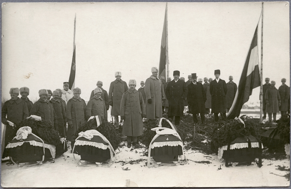 Invalidbegravning i Haparanda 1917-02-20.