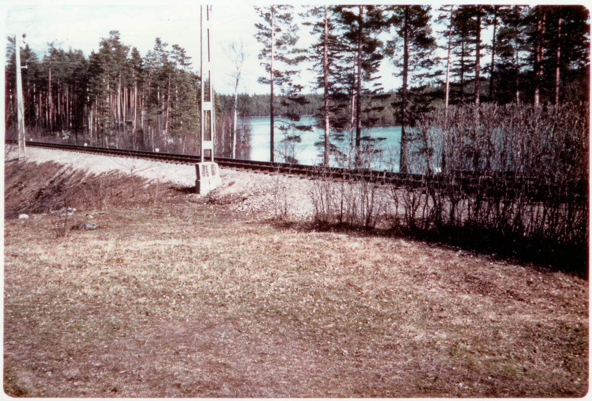 Vid Hornsjön på linjen mellan Korsån och Born.