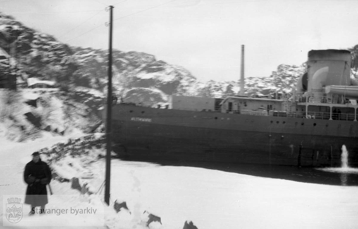 Fra Altmark-affæren i Jøssingfjord februar 1940..