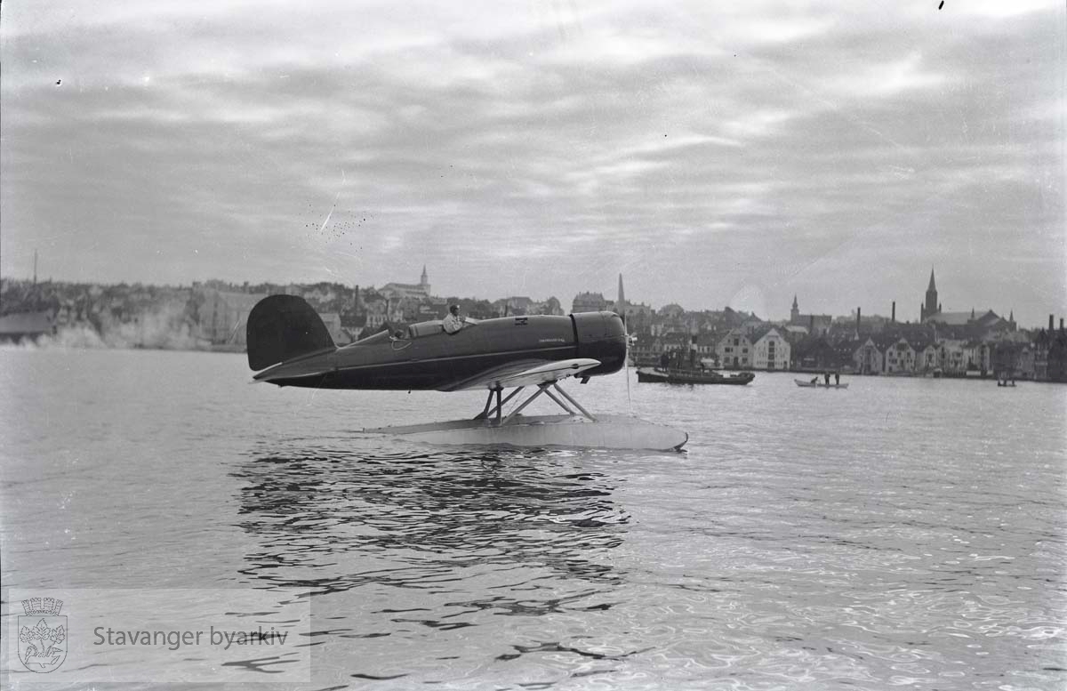 Oberst Charles Augustus Lindbergh.Sjøfly