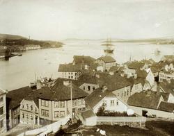 Byfjorden sett fra Valberget i 1891