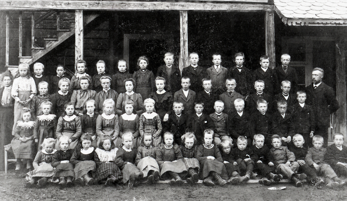 Kvåle skule, Vestre Slidre, 1900.