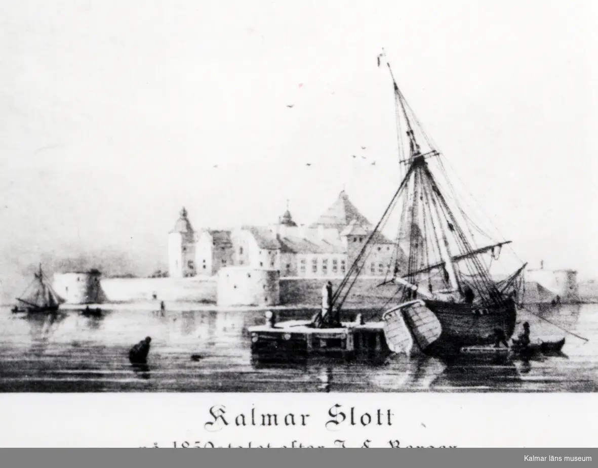 Kalmar på 1850-talet efter J C Berger.