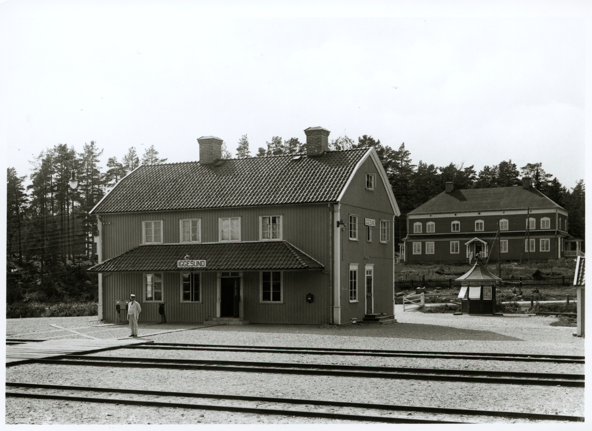 Järnväggstationen i Iggesund.