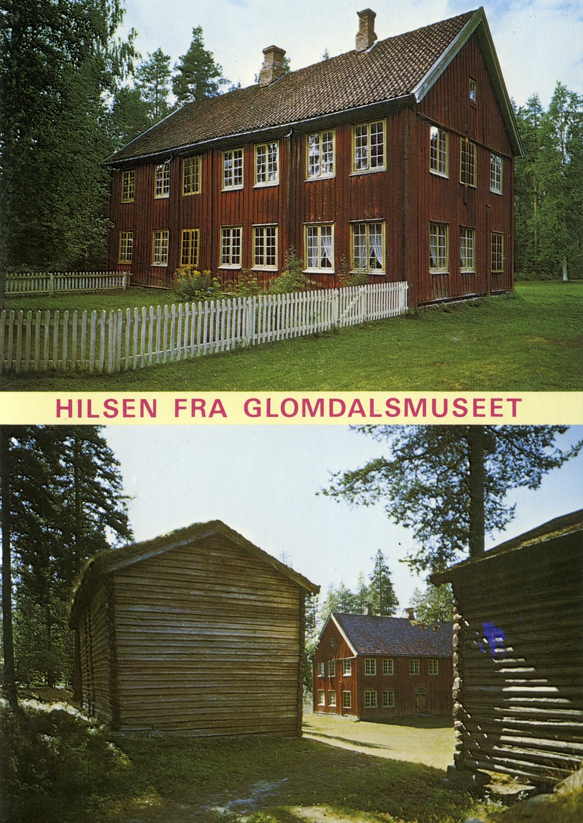 Glomdalsmuseet,Åset.Postkort.