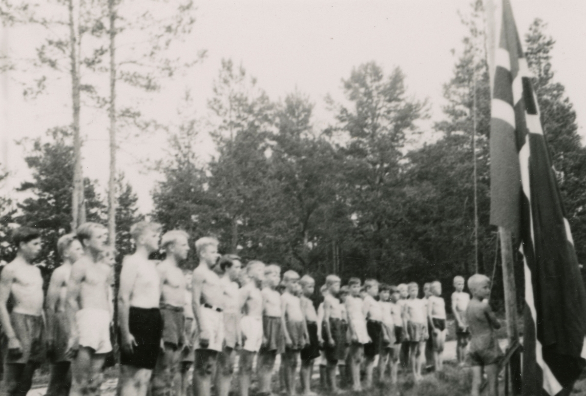 Camp for boys at Kongsberg the first year of occupation
