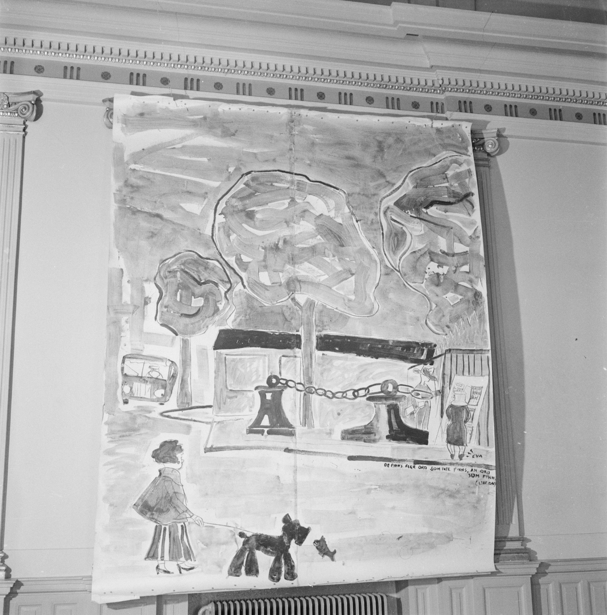 Göteborgs nation, vårbalsdekoration, Uppsala 1949