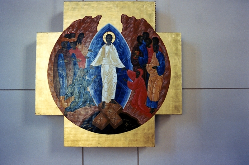 Apelgårdens kyrka 1990-tal. Altartavla (okänd konstnär).
