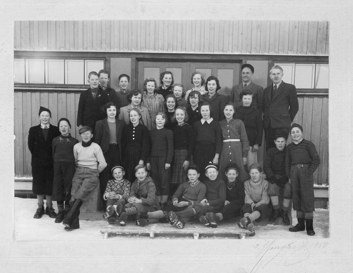 Skolebilde Berger skole 1950