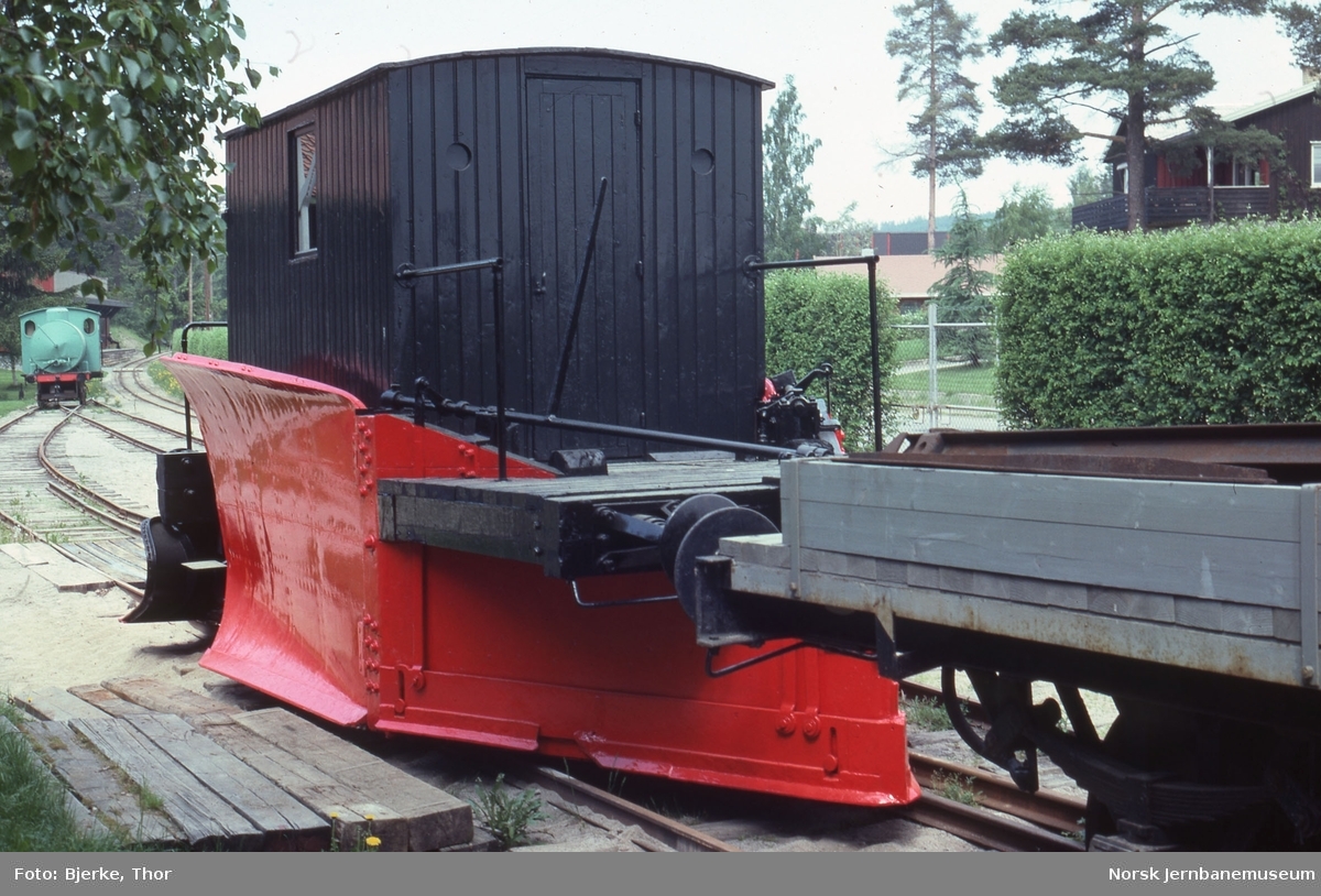 Snøskrape fra Bergensbanen, uten nummer, på Norsk Jernbanemuseum