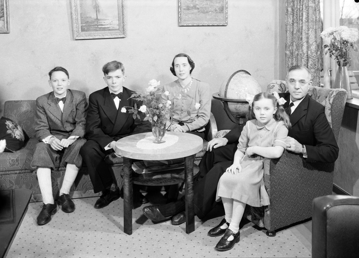 Professor Inge Lyse med familie