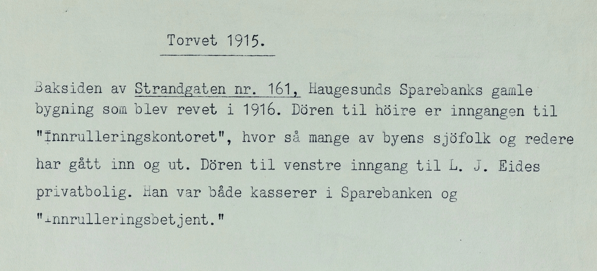 Torget, 1915.