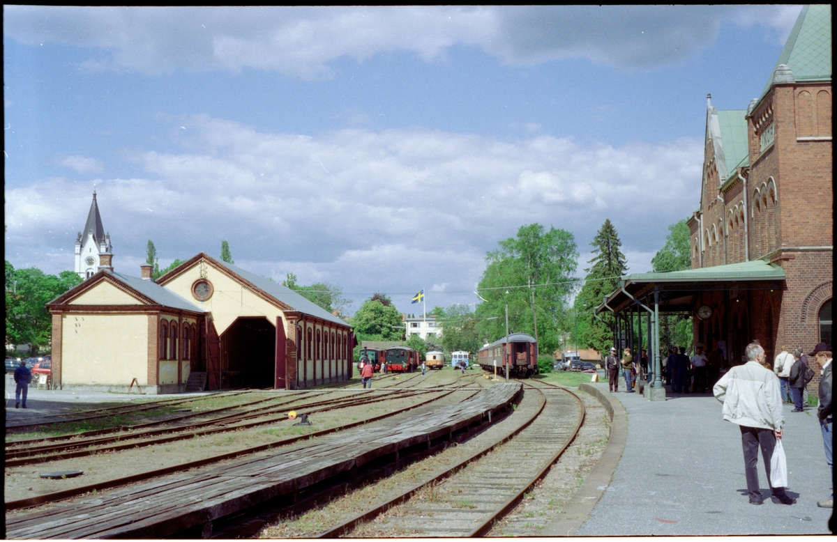 Nora stad stationsområde under Svenska Järnvägsklubben, SJK 50 års firande.