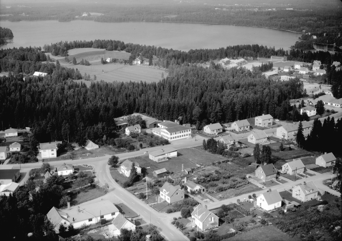Flygfoto över Rörvik i Sävsjö kommun, Jönköpings län. 1178/1963