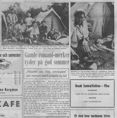 «Gamle romani-merker tyder på god sommer», Glåmdalen 15.06.1963.