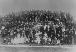 Gruppebilde. Konfirmasjons søndag i Nordbotn Kapell 1926