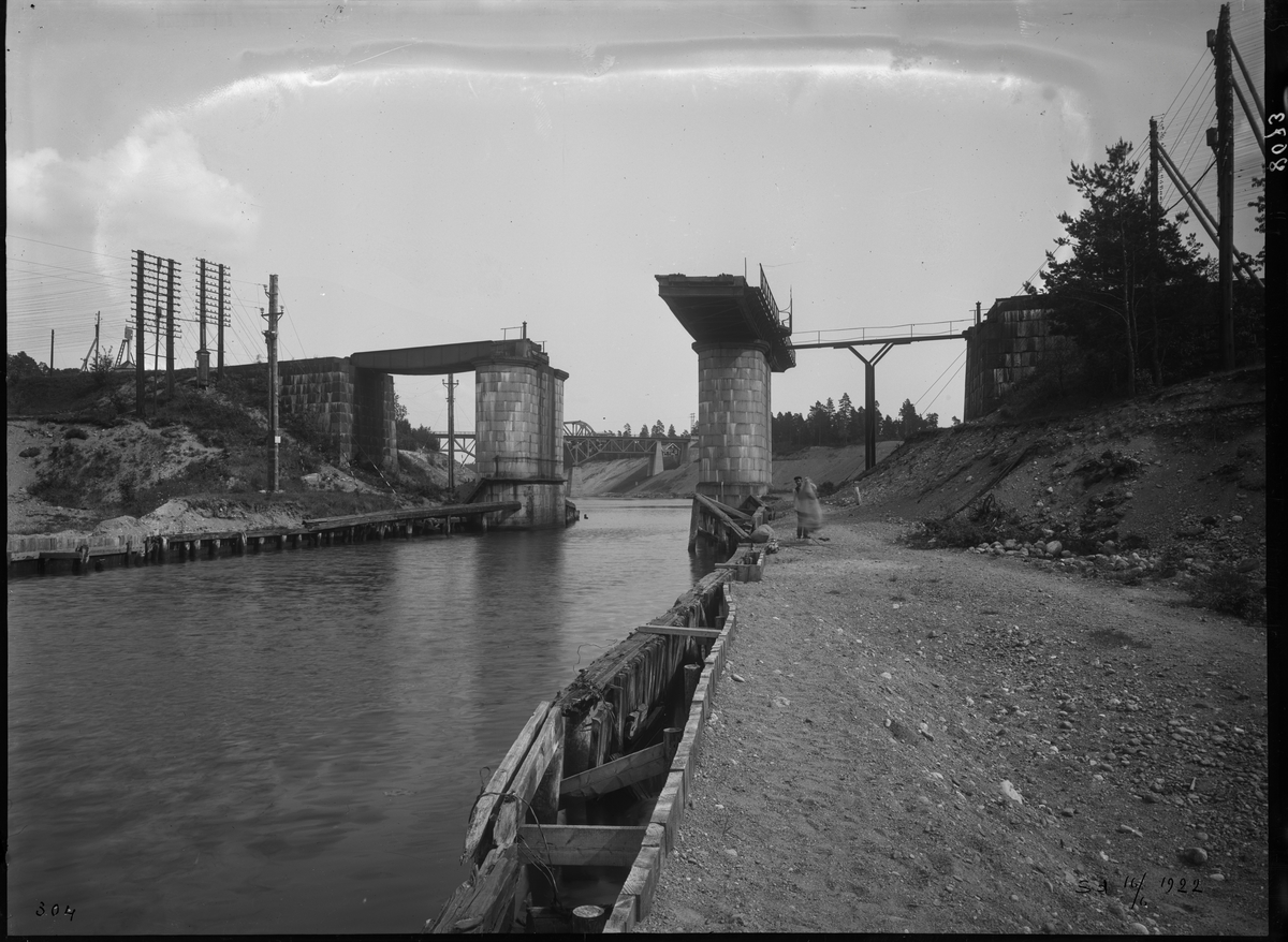 Bygget av Södertälje kanalverk.