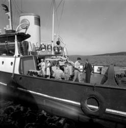 Reportagebilder från hamnen med bland annat SCA:s bogserbåt 