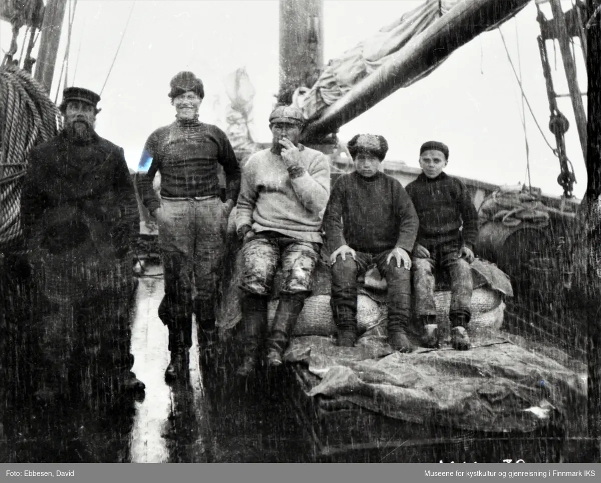 Gjesvær. Russisk skipsmannskap. 1905.