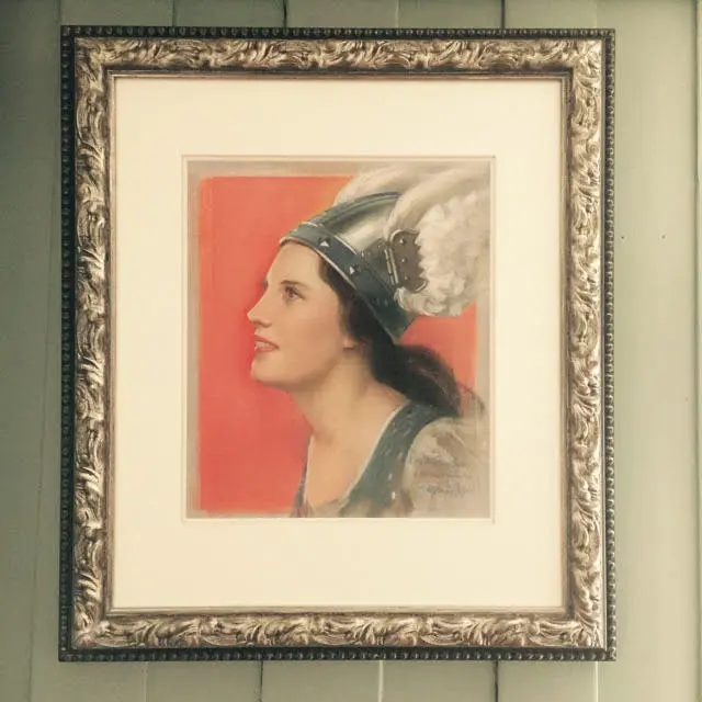 Portrait of Kirsten Flagstad in the role of Brünhilde by artist Neysa Moran McMein