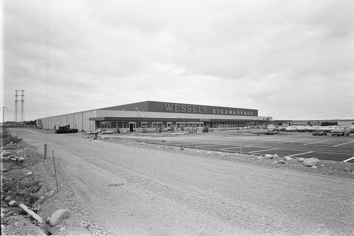 Wessels stormarknad, Fyrislund, Uppsala 1970