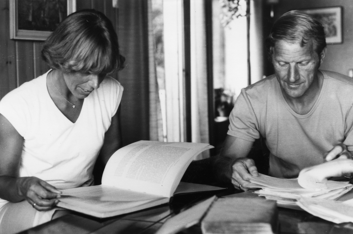 Varaordfører i Målselv kommune - Lars Nymo (født 1938) og kone Elsa (født Fossland 1943)