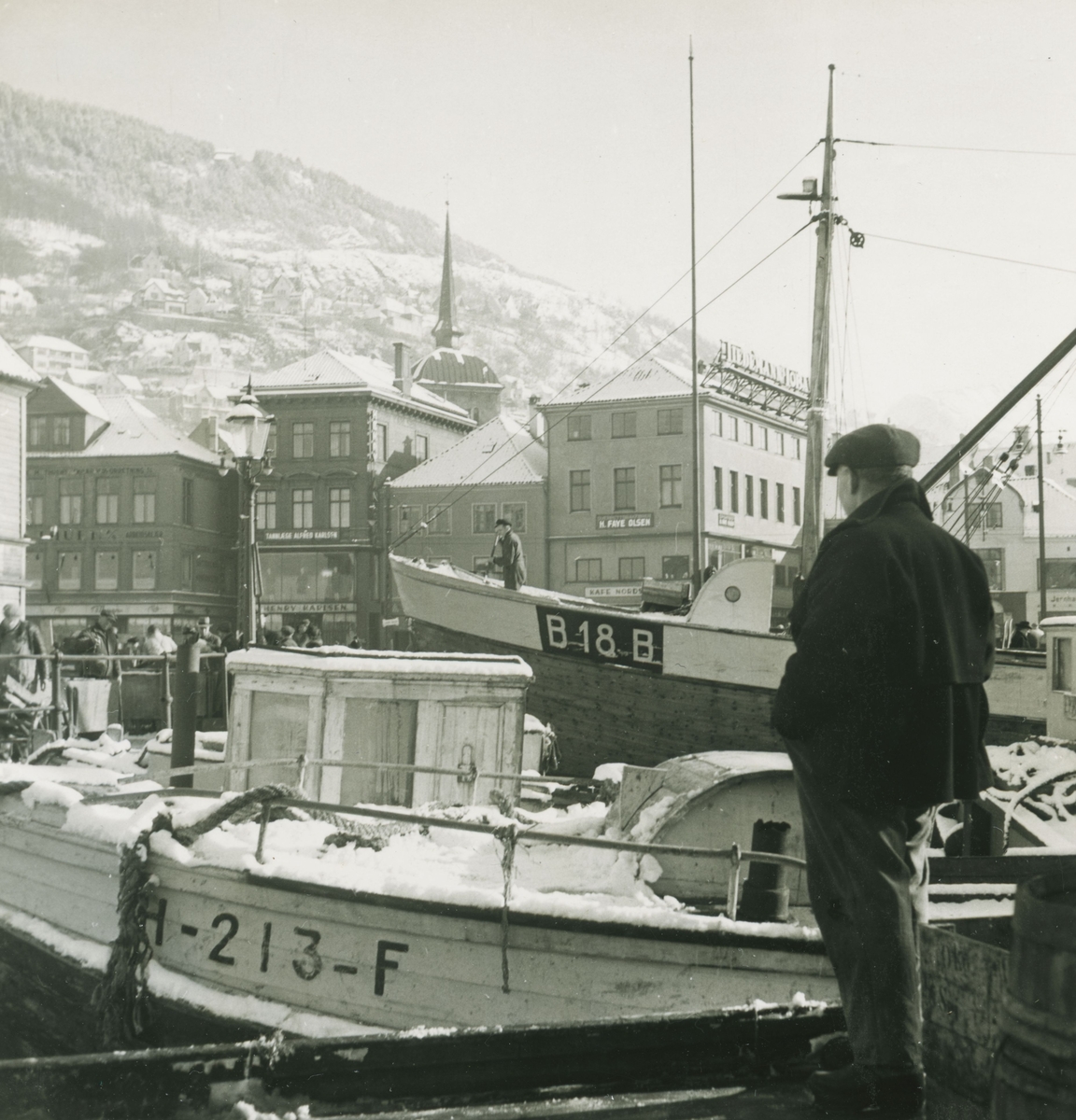 Bergen. Fisketorget, ca. 1946.