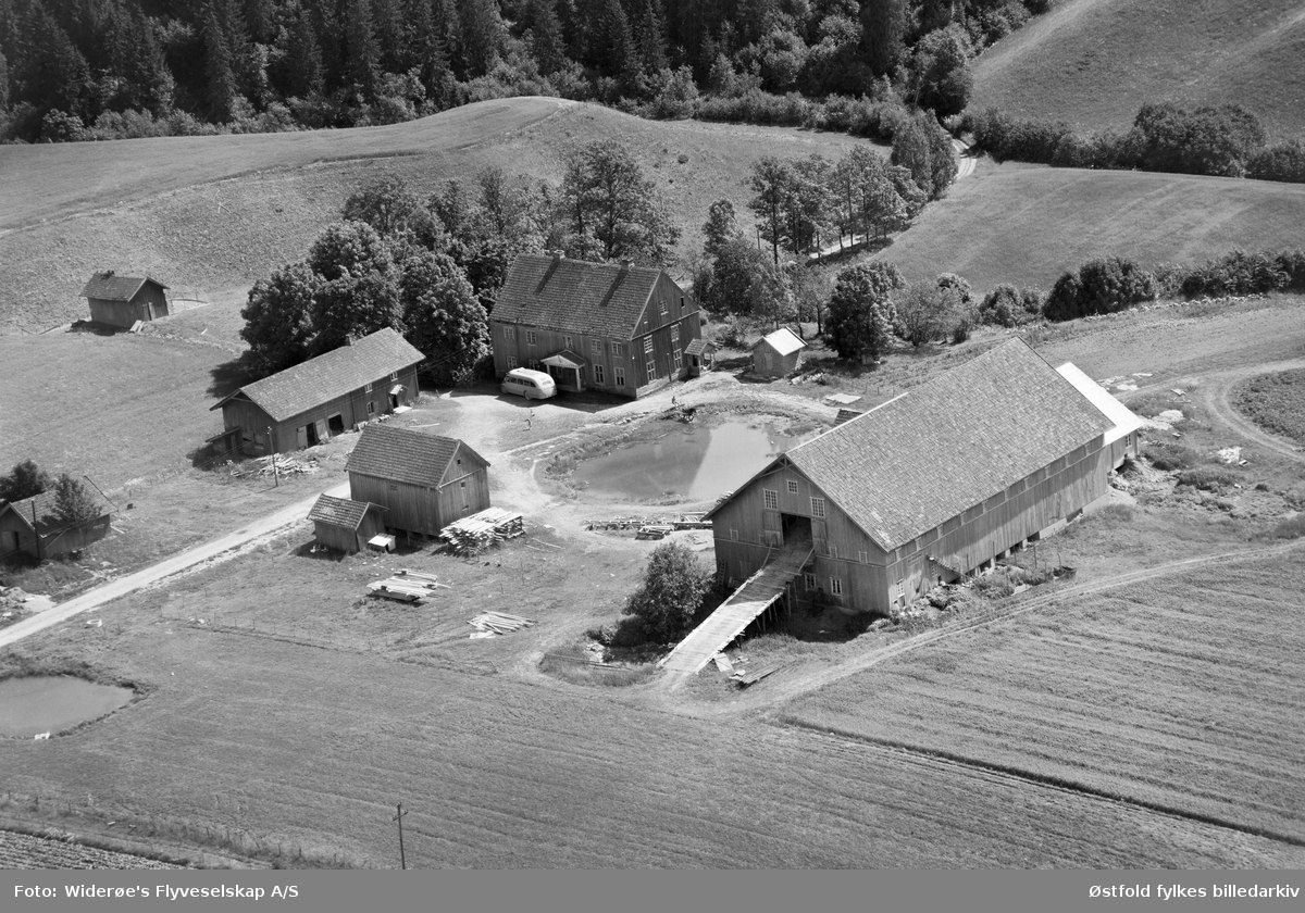 Oversiktsbilde over Håkås, Søndre gårdsbruk  i Båstad, Trøgstad kommune.