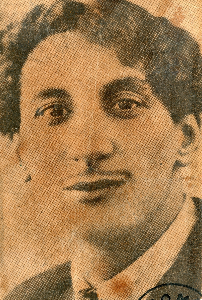 Porträtt av en ung man. Bildens ursprung är okänt.