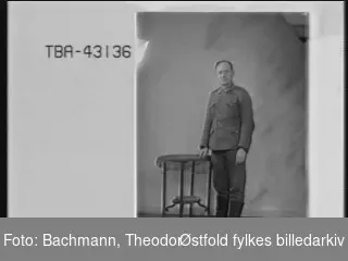Portrett av tysk soldat i uniform, Richard Sieger.