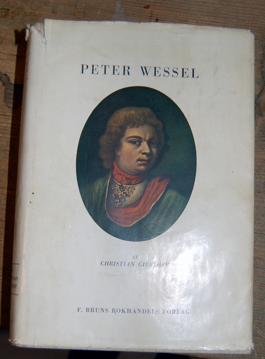 Portrett av Peter Wessel Tordnskiold på bokens forside