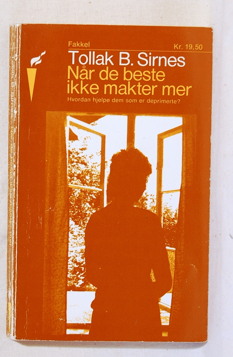 På bokens forside en silhouett av en kvinne ved et åpent vindu