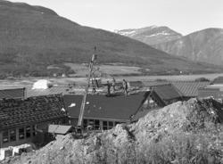 Eidsvåg aldersheim under bygging.