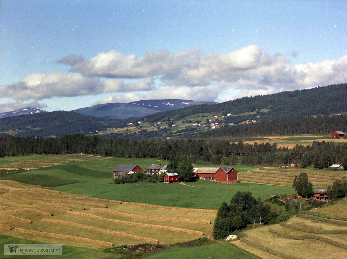 Aspelund gård med Istad i bakgrunnen.